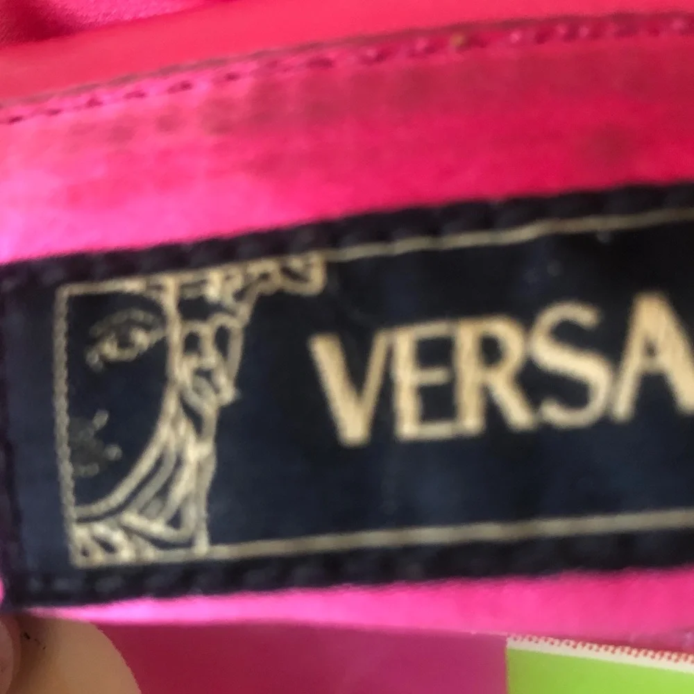 Versace Call Me Donatella patent tote big & RATE quite good condition 15” L x 12